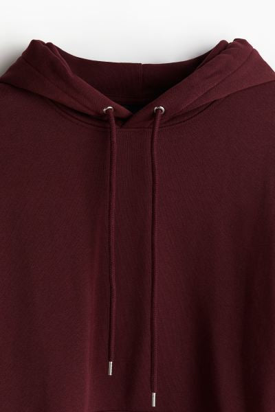 Loose Fit Hoodie -Burgundy -0970819093