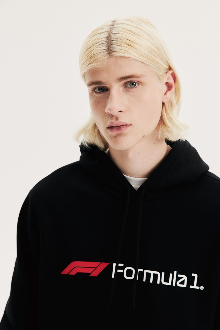 Regular Fit Hoodie-Black/Formula 1-0846933164