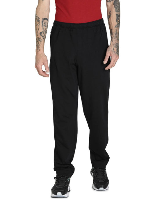 Zippered Jersey pants Men printed Black Track-849323 97