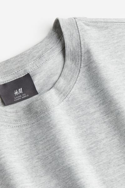 Loose Fit T-shirt -Grey marl/Numero Uno -1195571011