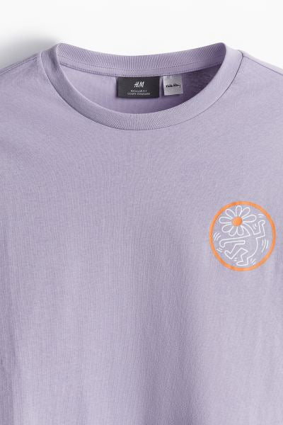 Regular Fit T-shirt -Purple/Keith Haring -0973277055