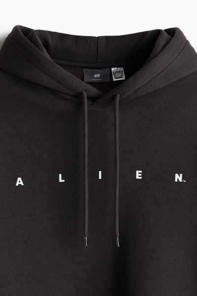 Regular Fit Hoodie -Black/Alien -0846933147