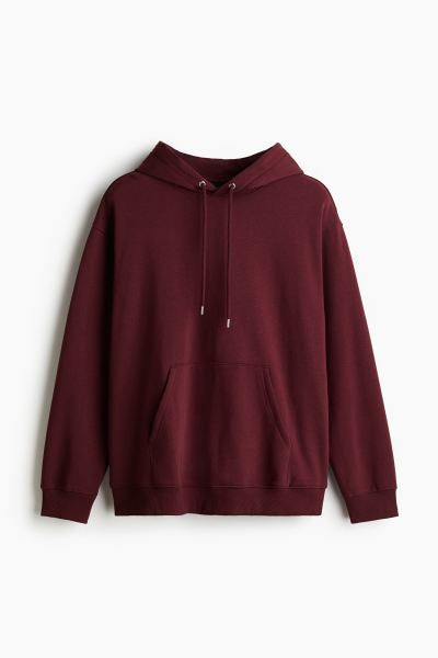 Loose Fit Hoodie -Burgundy -0970819093