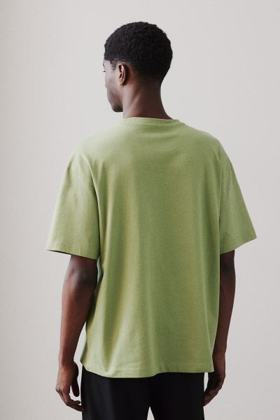 Loose Fit T-shirt -Green -0608945120