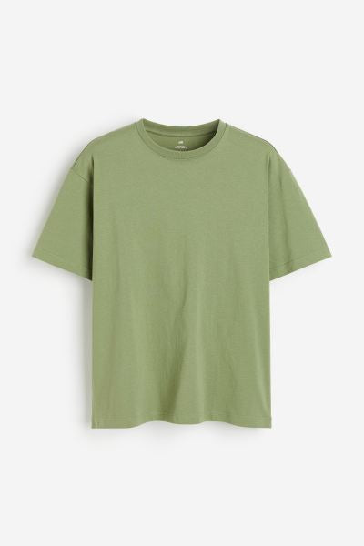 Loose Fit T-shirt -Green -0608945120