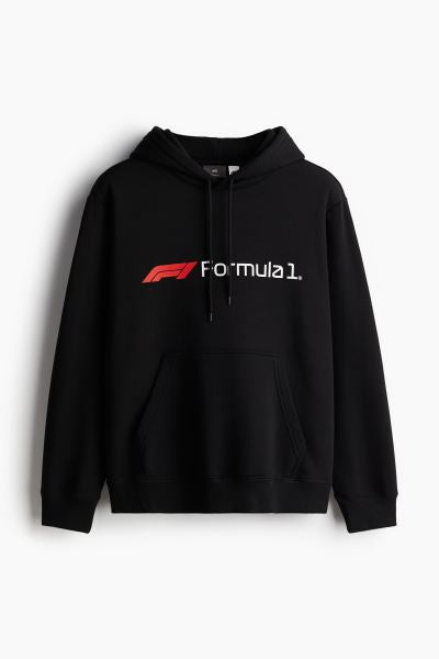 Regular Fit Hoodie-Black/Formula 1-0846933164