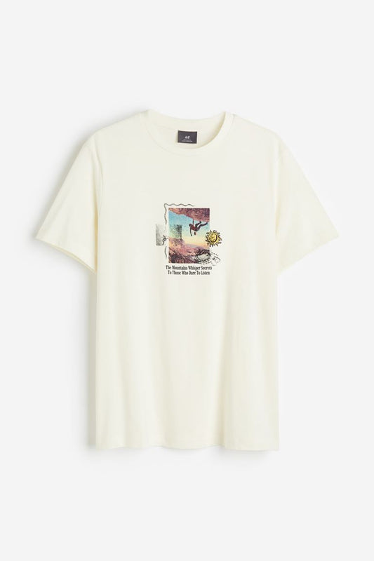Regular Fit Printed T-shirt -0684021210