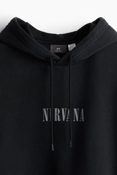 Loose Fit Hoodie -Black/Nirvana -1065654040