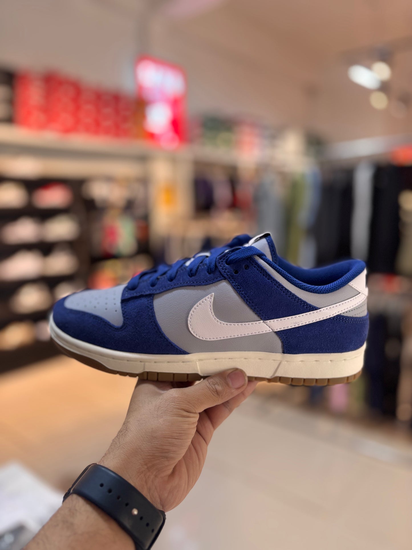 NIKE DUNK LOW RETRO SE
WOLF GREY/WHITE-DEEP ROYAL BLUE-SAIL -Ib6399 003