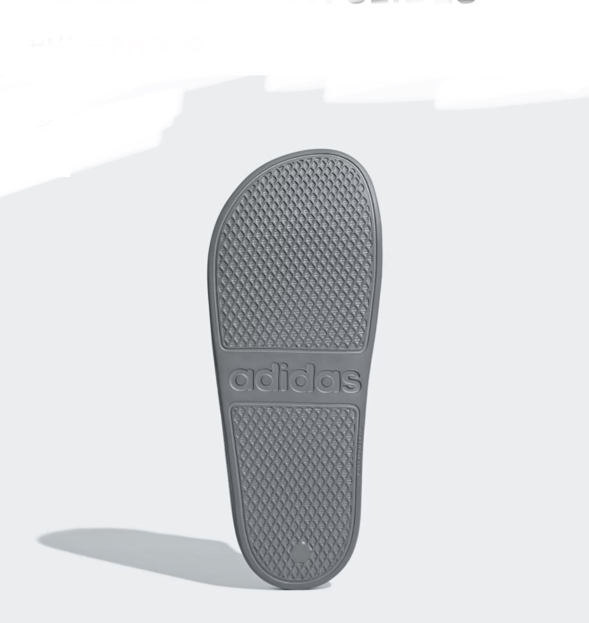 ADILETTE AQUA SLIDES -Grey -f35538