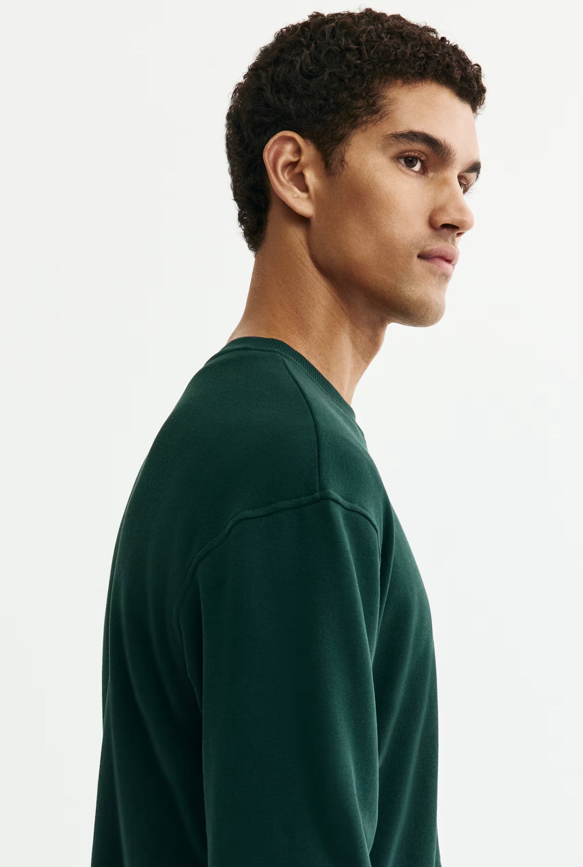 Loose fit sweatshirt - green-1308076008