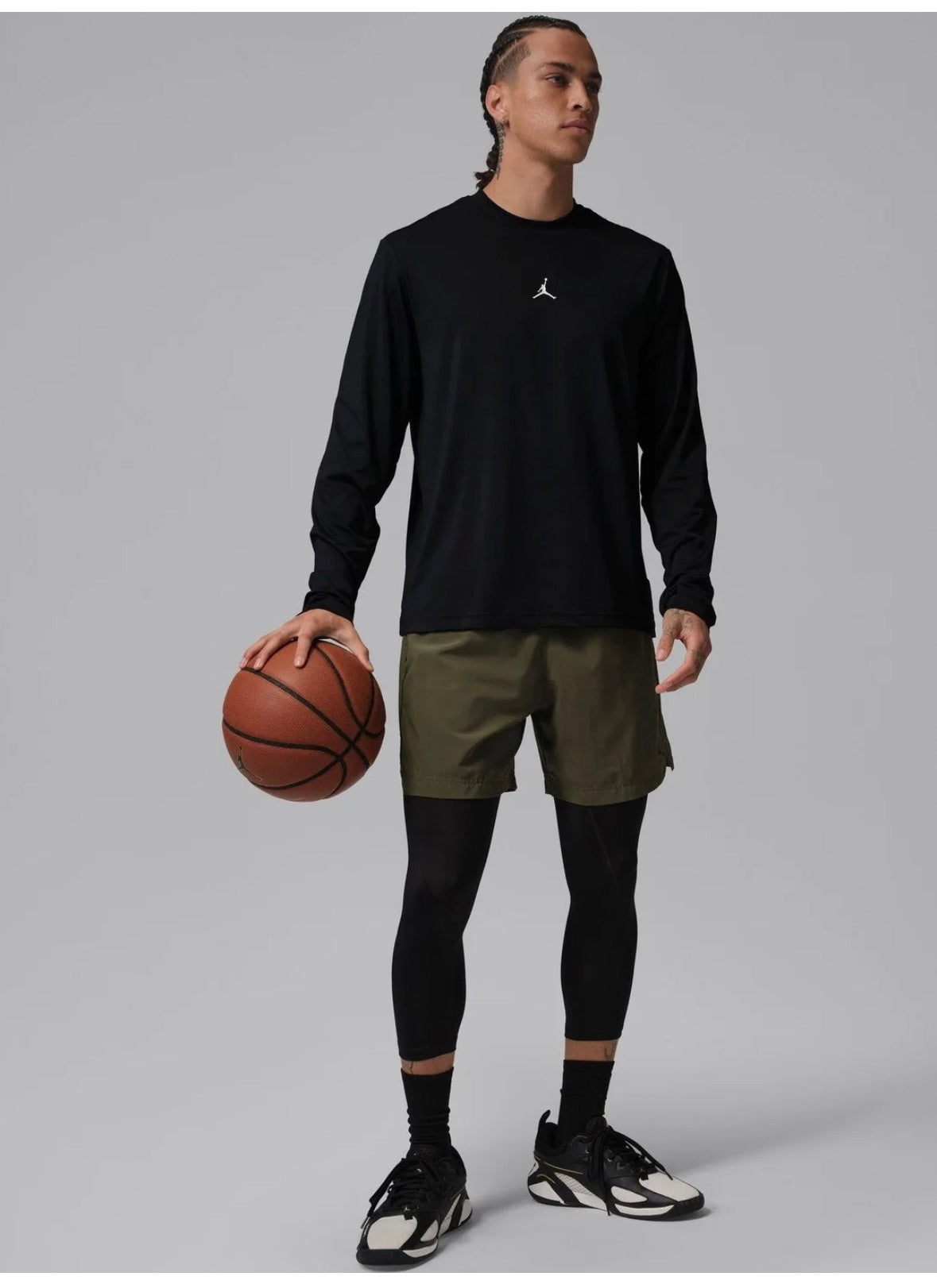 Jordan Sport Essentials men ‘s Dri-Fit Long Sleeve T-Shirts-If0887-010