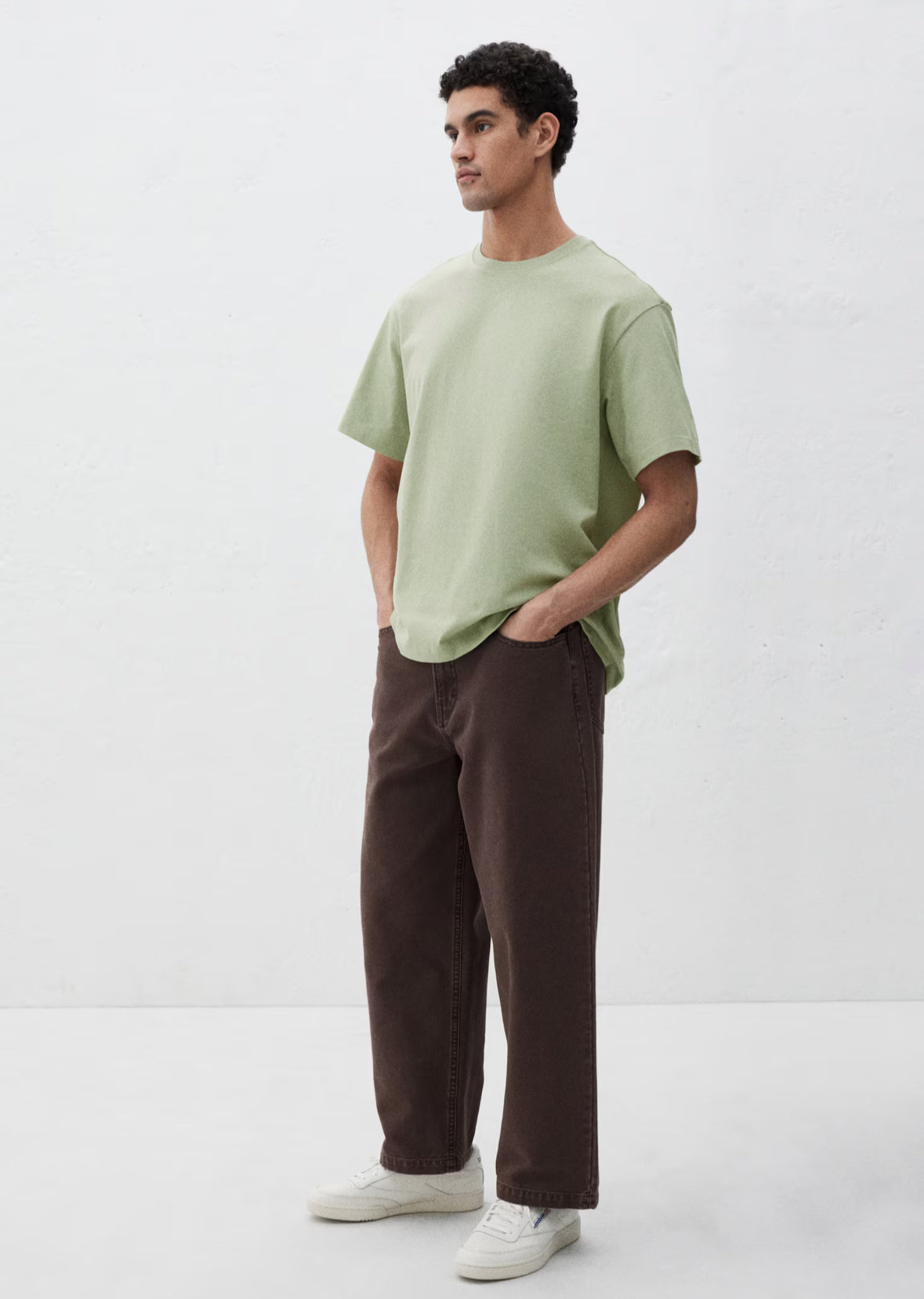 Loose Fit T-shirt -Light sage green -0608945134