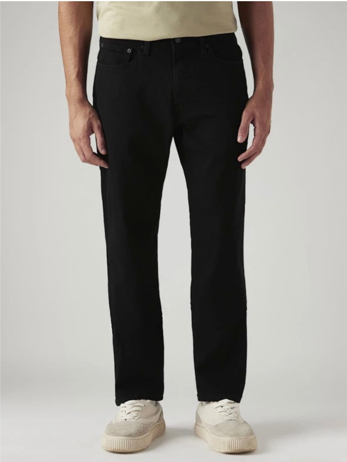 MEN'S 541 BLACK ATHLETIC TAPERED FIT MID RISE JEANS -0064y-0038