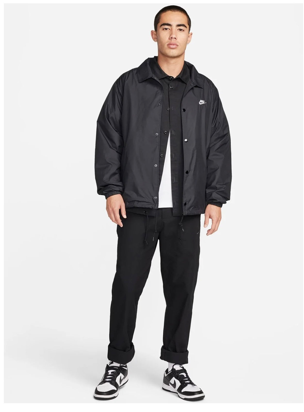 Nike Club Coaches Spread Collar Sporty Jacket -Fn3317-010