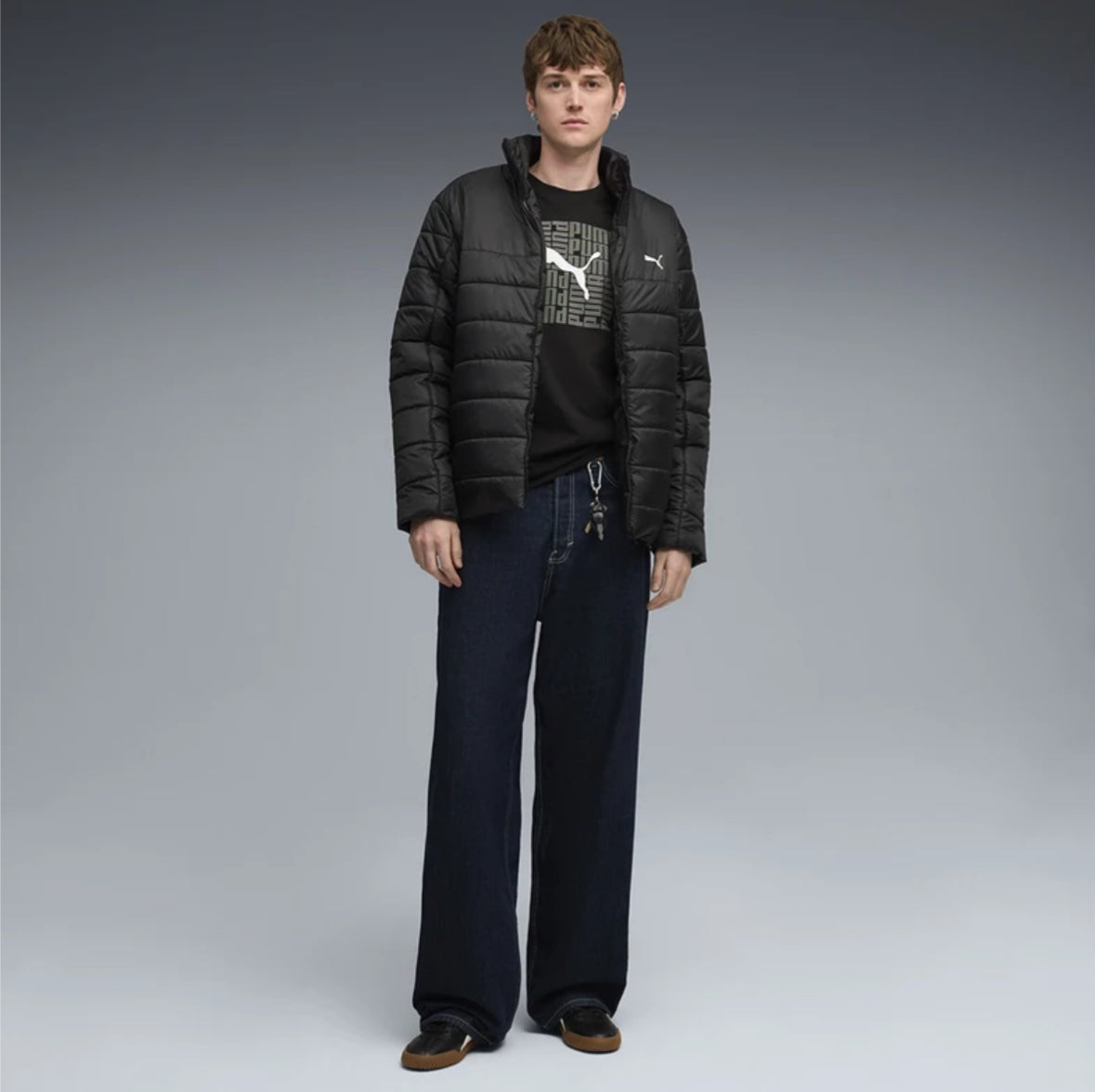 Puma Printed Round Neck Black T-Shirts-688031 01