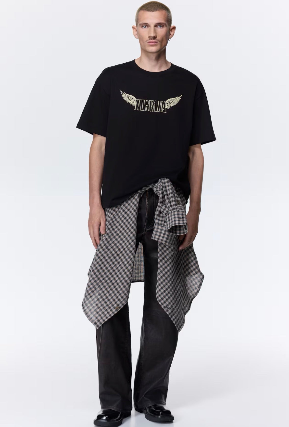 Loose fit Printed T-Shirts-black/nirvana-1323395003