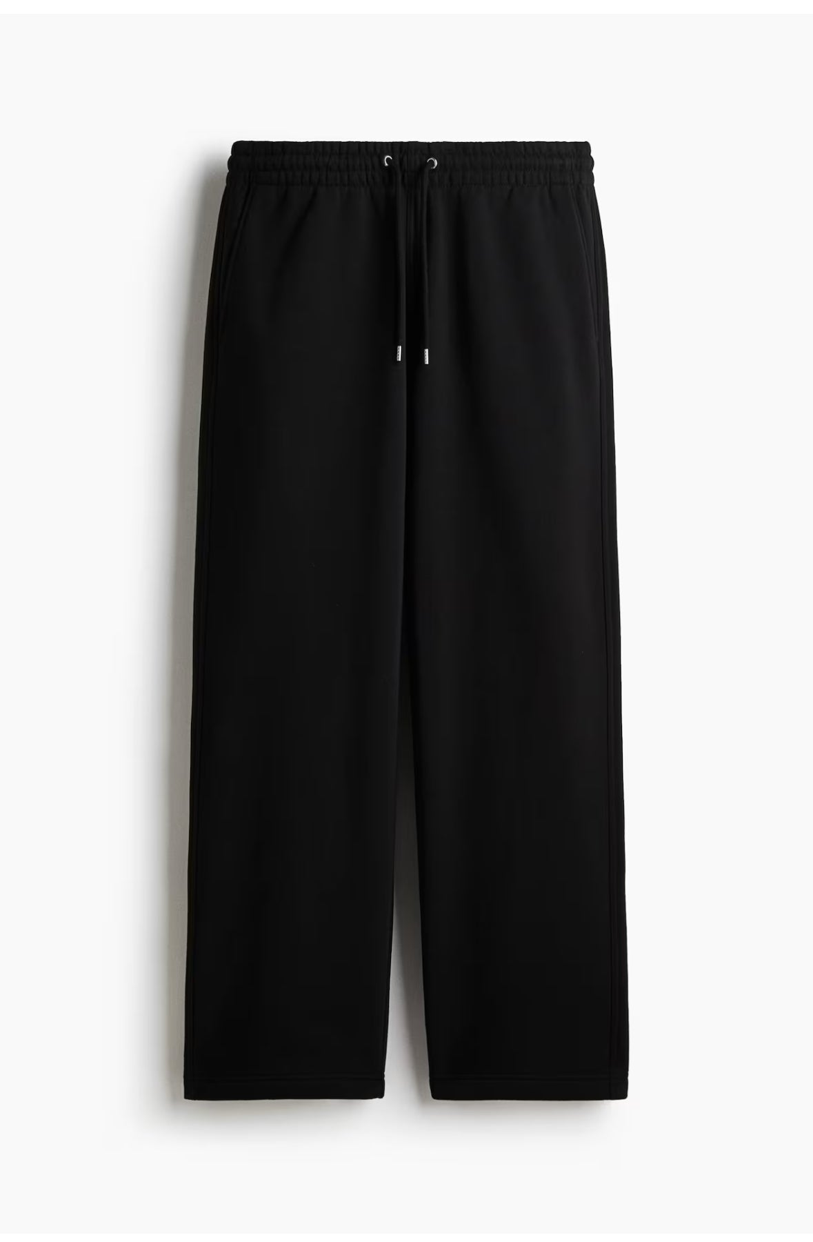 Loose Fit Sweatpants-Black-1302372001