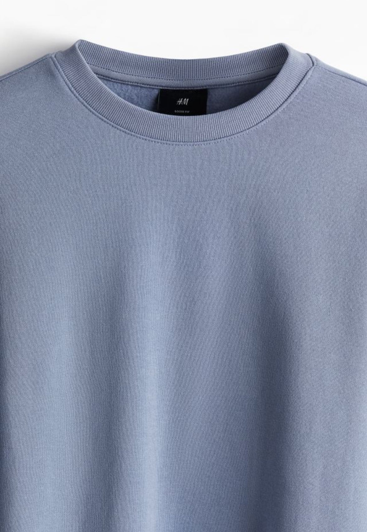 Loose Fit Sweatshirt -Blue-0970818099