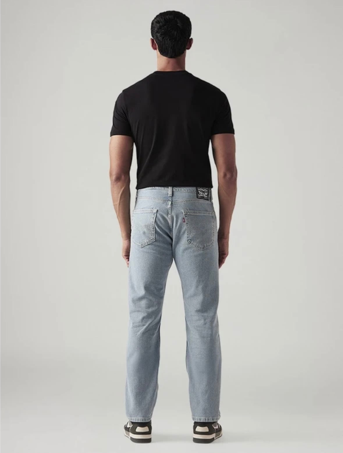 Men straight Fit Mid Light Blue Jeans-005RC-0062