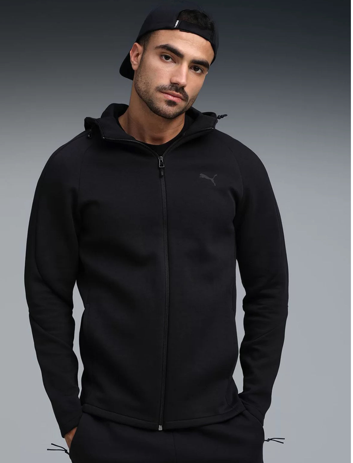 Puma Evostripe Slim Fit Training Hoodie Cotton Sporty Jacket-631529 01