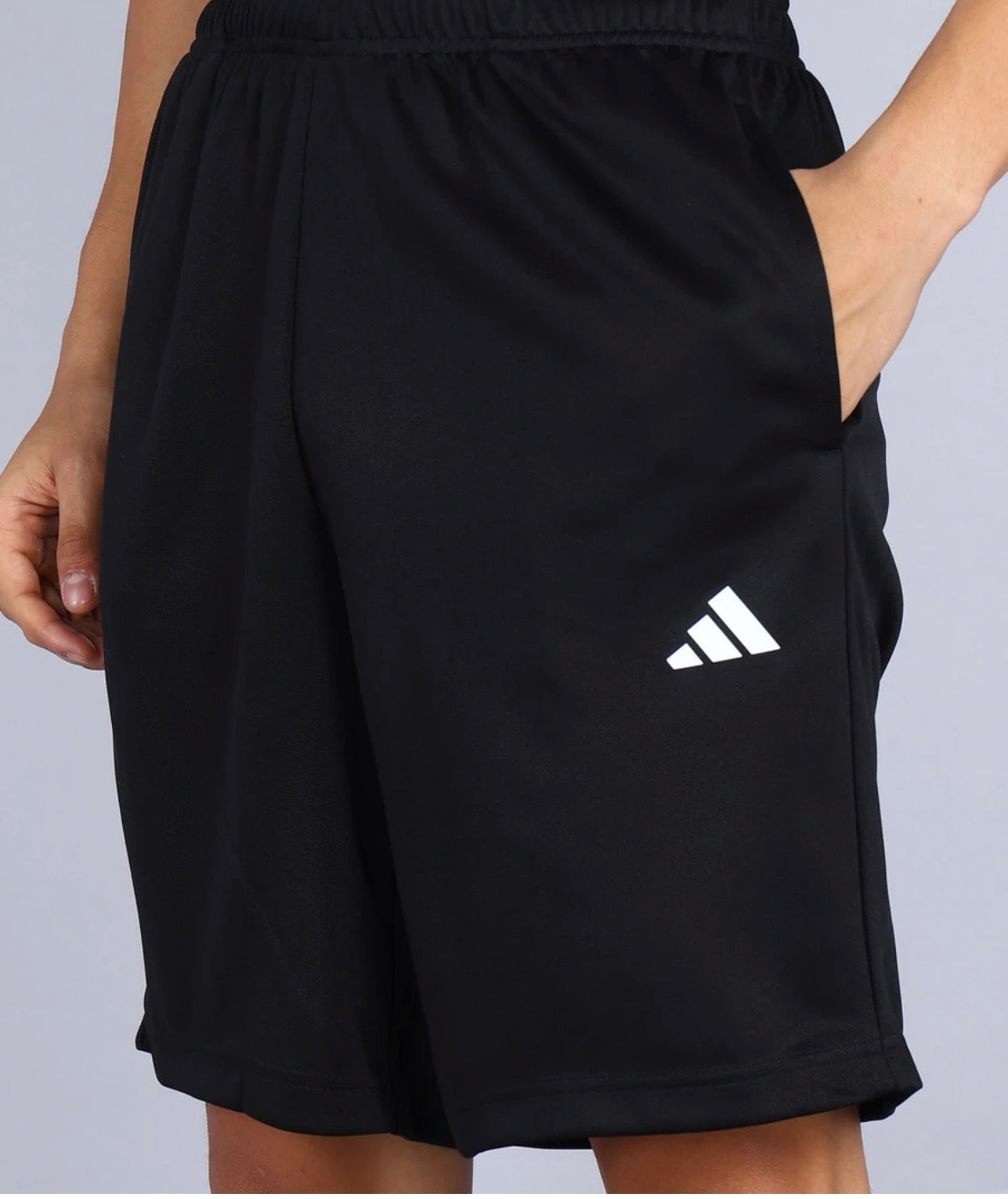 Adidas Printed Black sport Shorts-Je9385