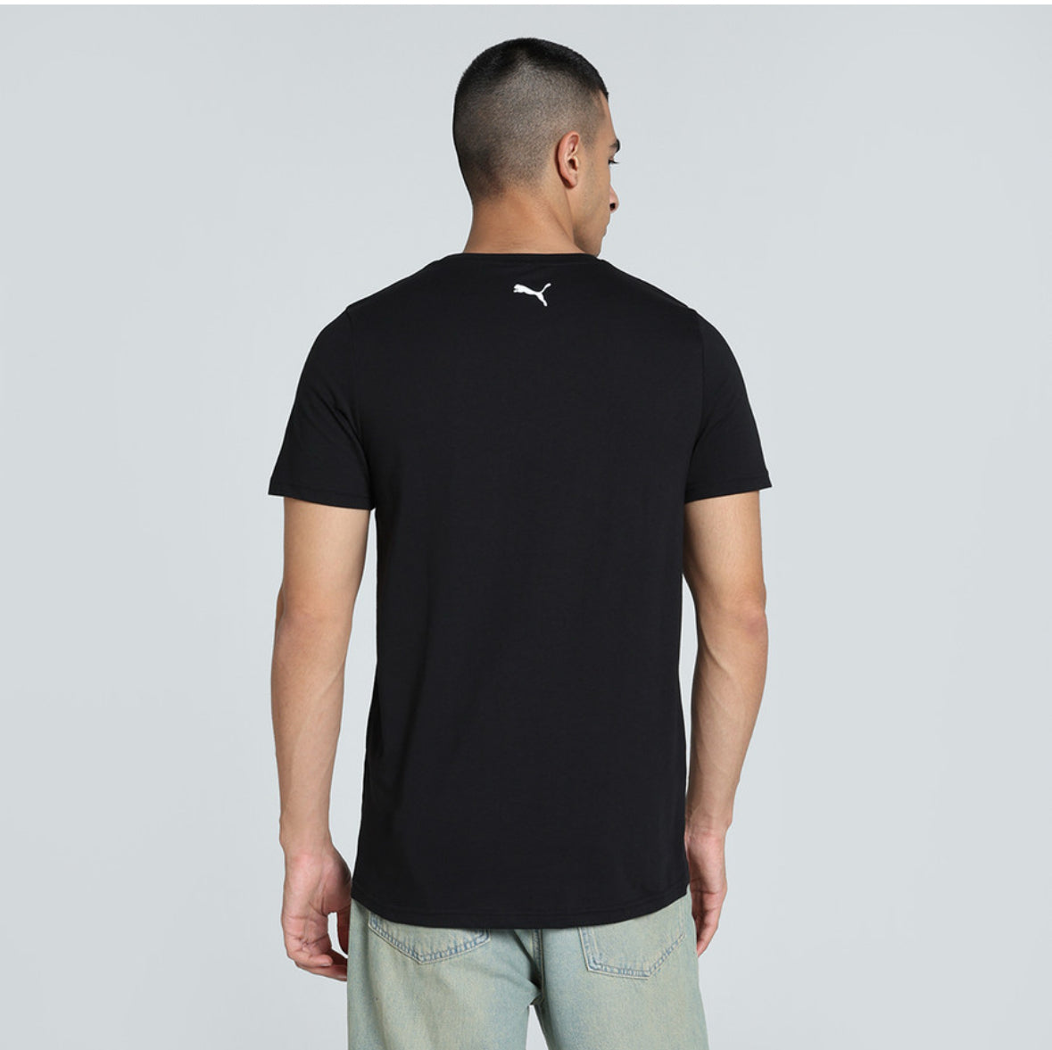 PUMA Printed Men Crew Neck Black T-Shirt -68709999