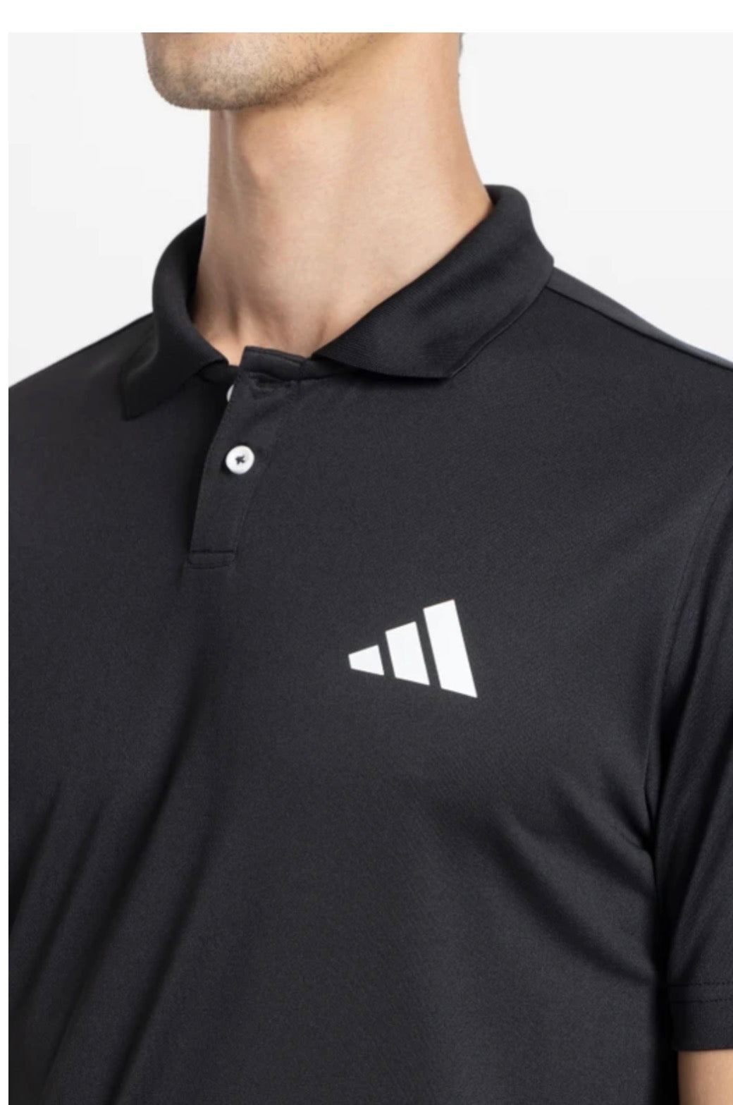Men printed Polo Neck Polyester-black-Jd9210