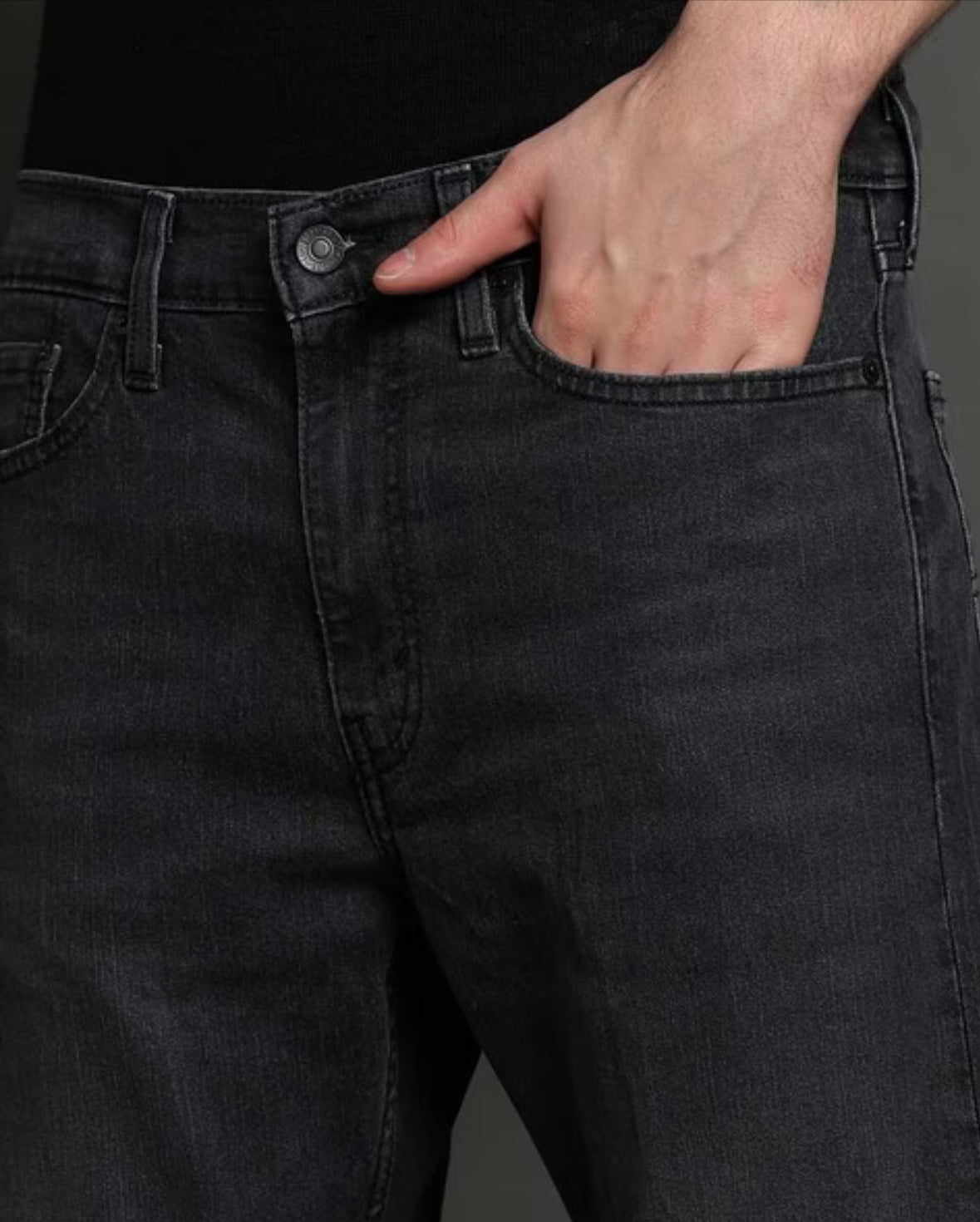 Men Mid-Wash 513 Straight Jeans -00381-0017