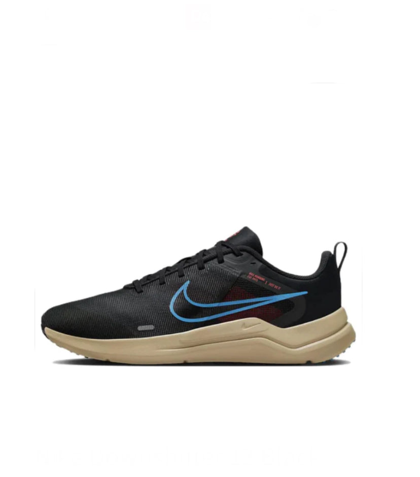 Nike Downshifter 12 Black Blue-Dd9293 008