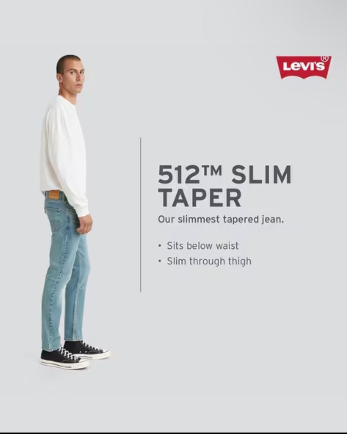 Men Heavily Washed 512 Tapere...