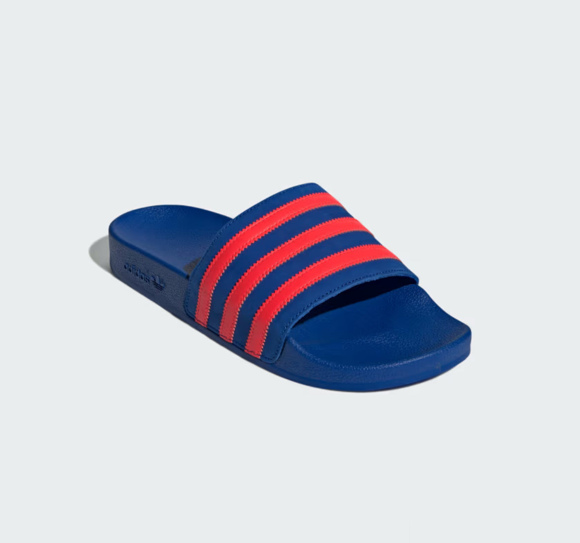 ADILETTE SLIDES-Power Blue / Solar Red / Power Blue-JH9002