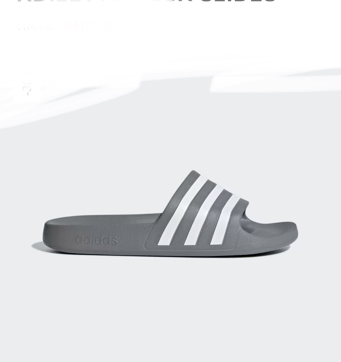 ADILETTE AQUA SLIDES -Grey -f35538