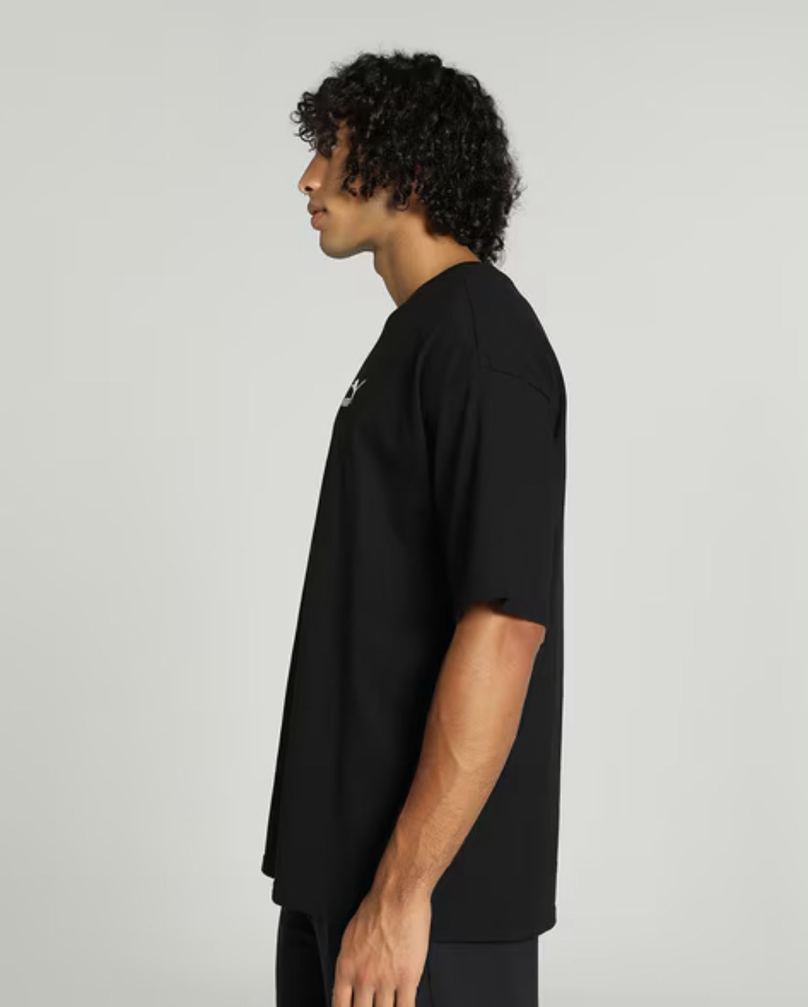 Oversized Crew-Neck T-Shirt-Black-679188 01