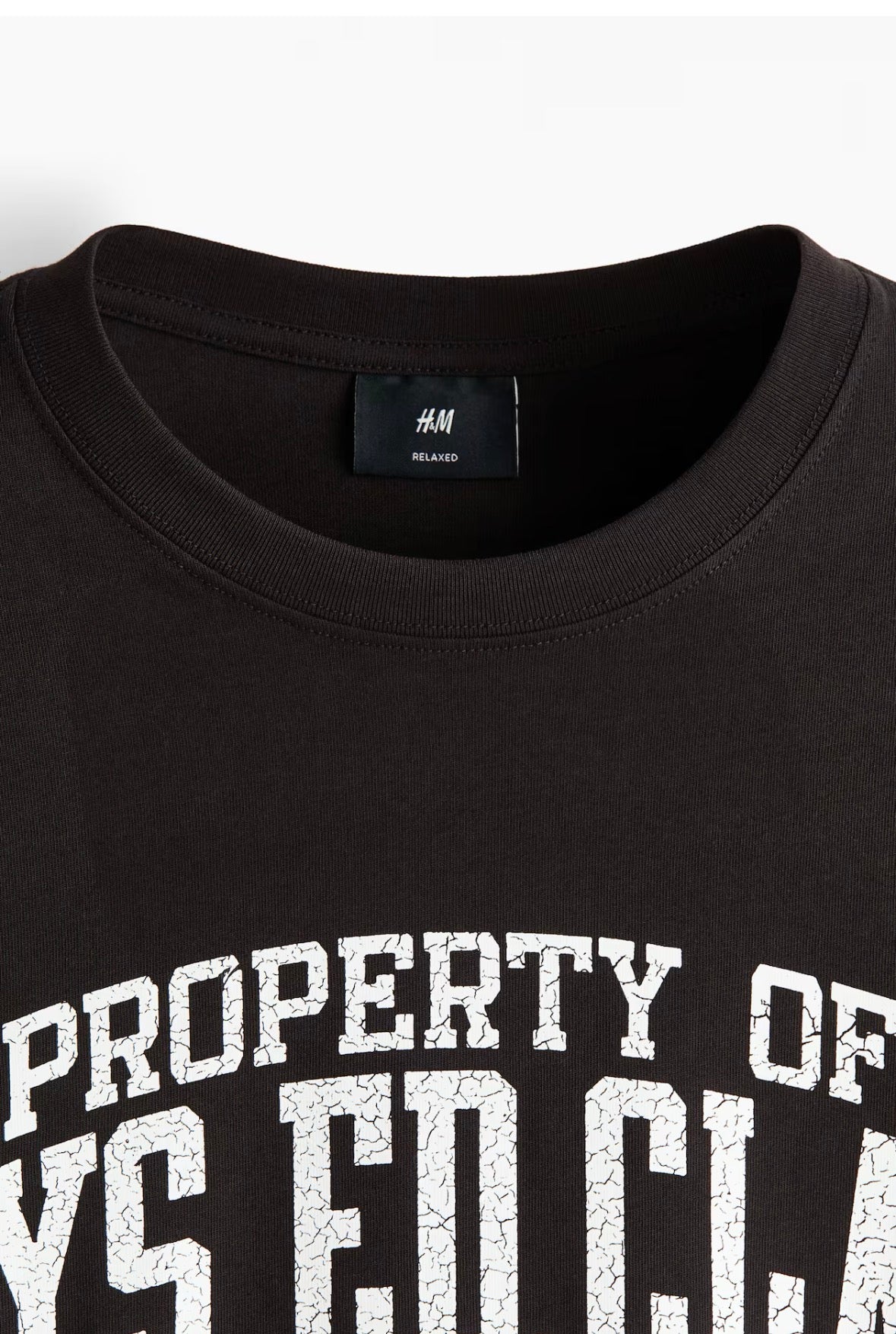 Loose Fit Printed Phys. Ed. class -Black-0967955178