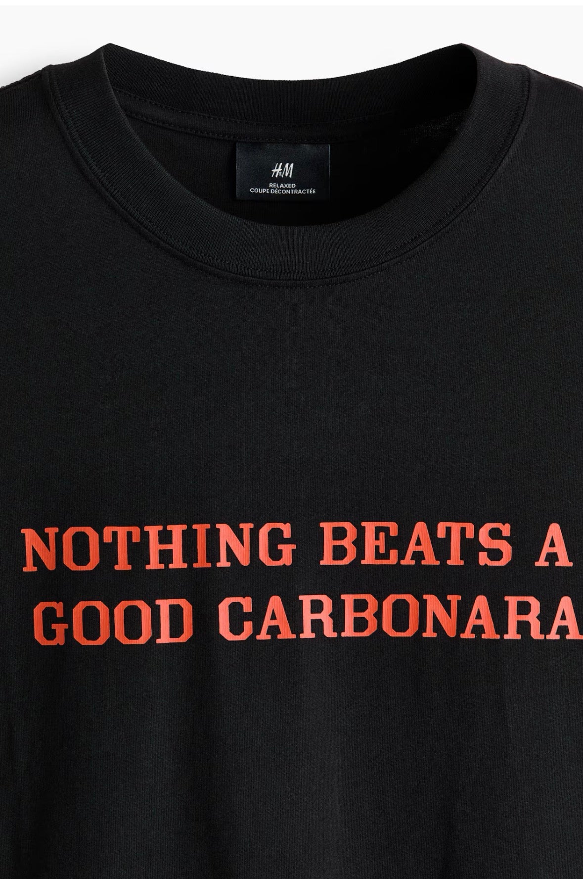 LOOSE FIT PRINTED Nothing beats a good
-T-SHIRT -Black-0967955192