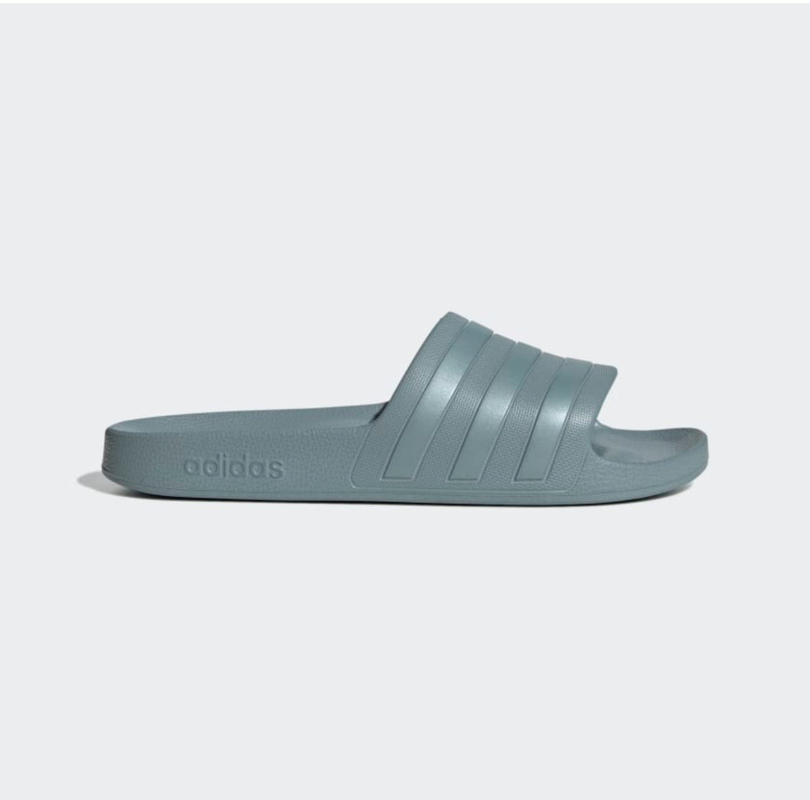 Adilette aqua Slides-Magic Grey Met -Gz1153