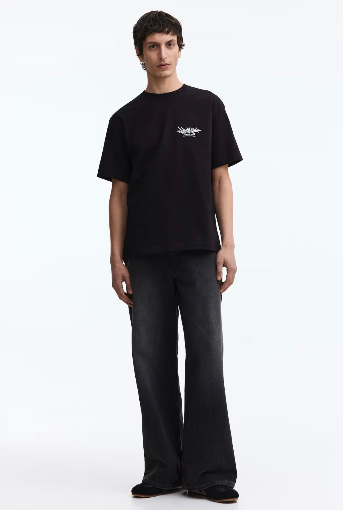 Loose Fit Printed T-Shirts-black/brooklyn-0967955171