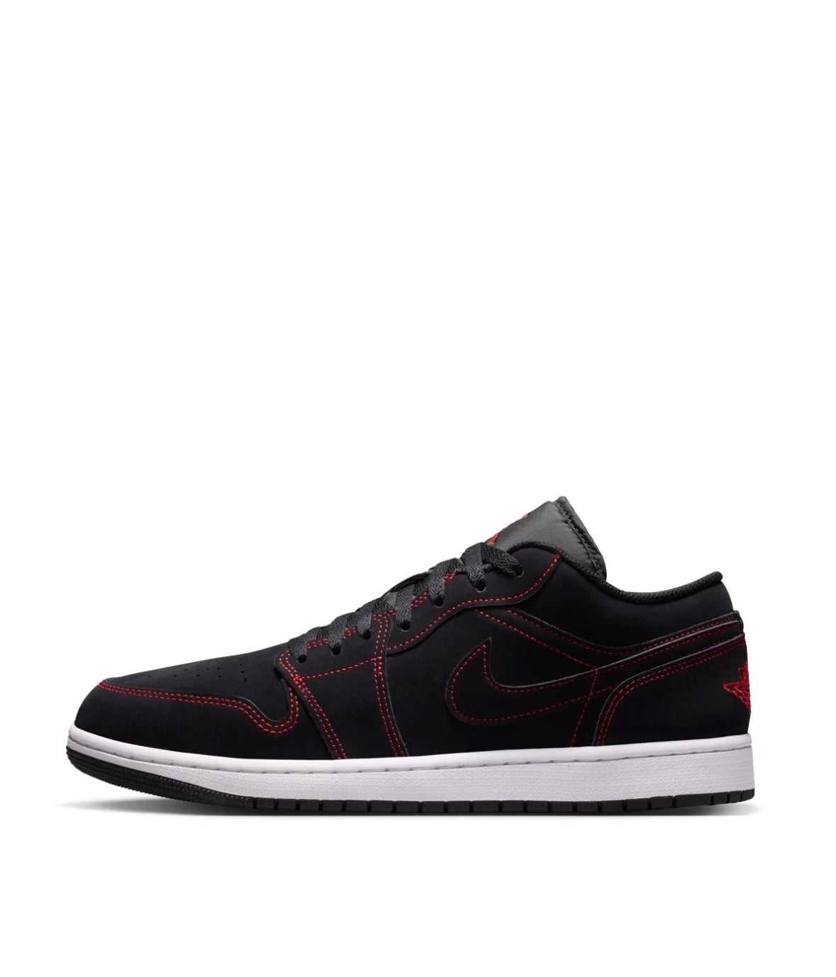 Air Jordan 1 Low Black/White/University Red -553560-076