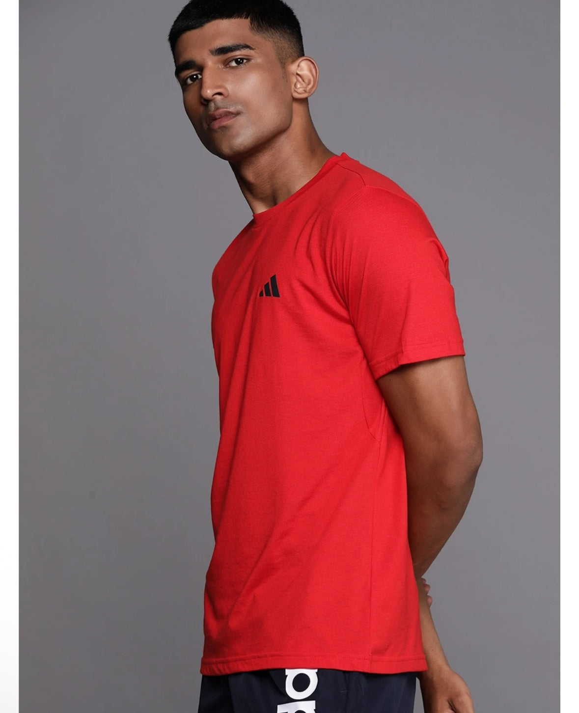 Adidas M TR-ES Comf TEE Men Printed Red Polyester T-Shirt-Iq0011