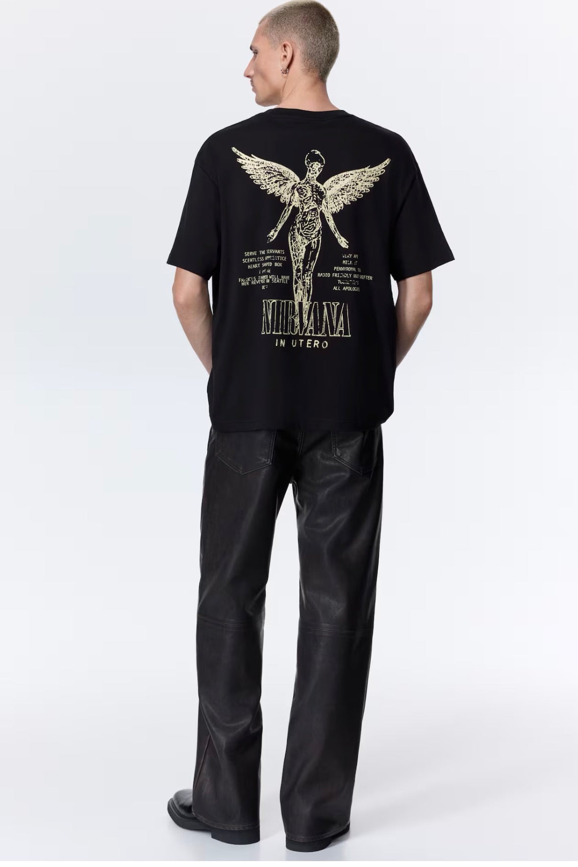 Loose fit Printed T-Shirts-black/nirvana-1323395003