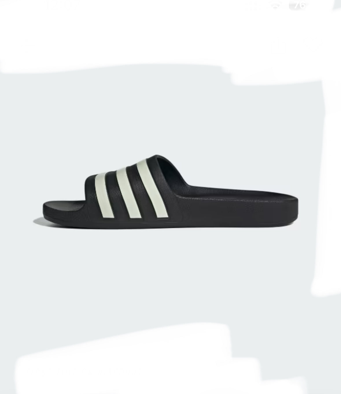 Adilette aqua slides-blck/ivory-Ji1405