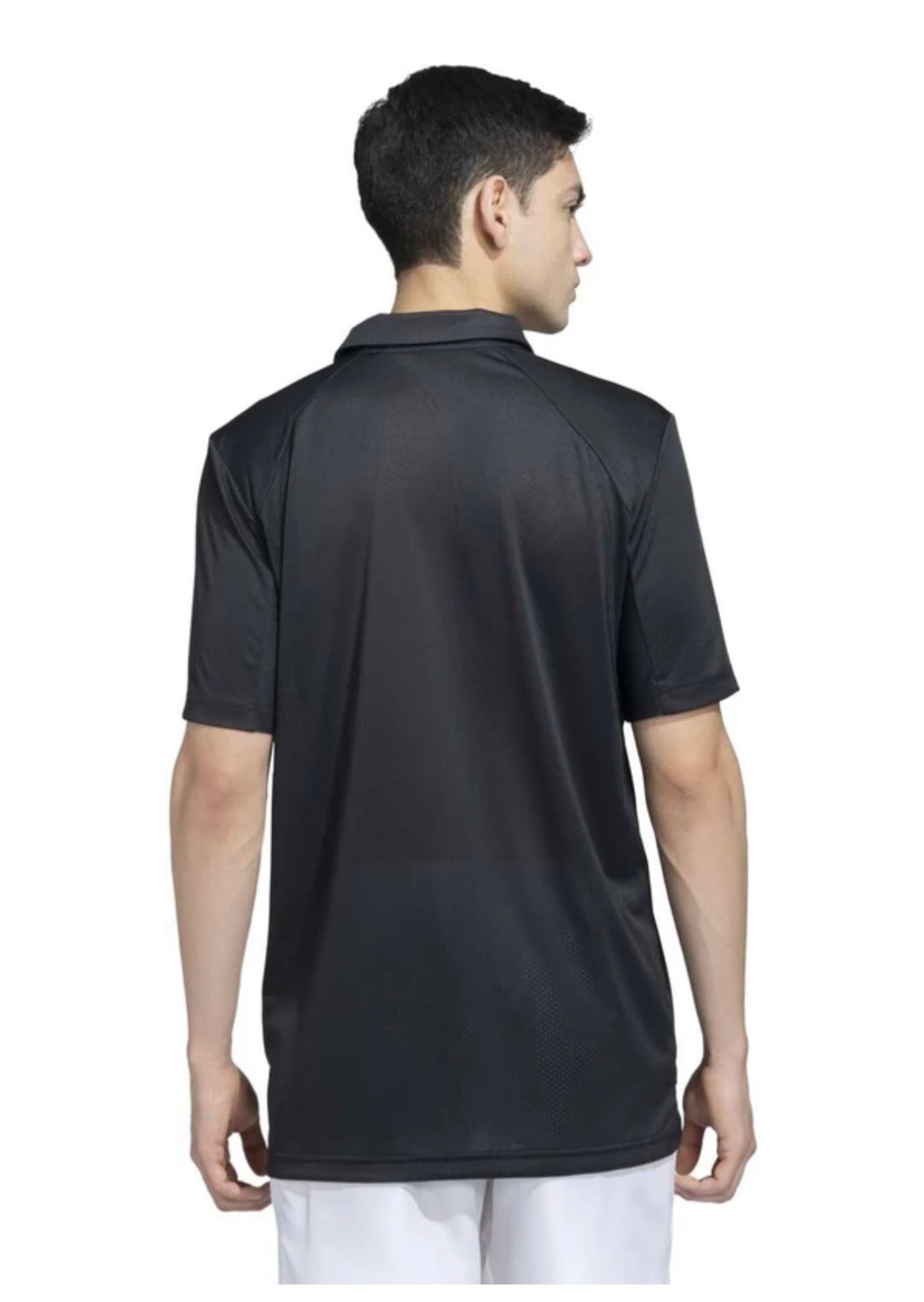 Adidas men Graphic Print Polo Neck Polyester Black-Jx3239