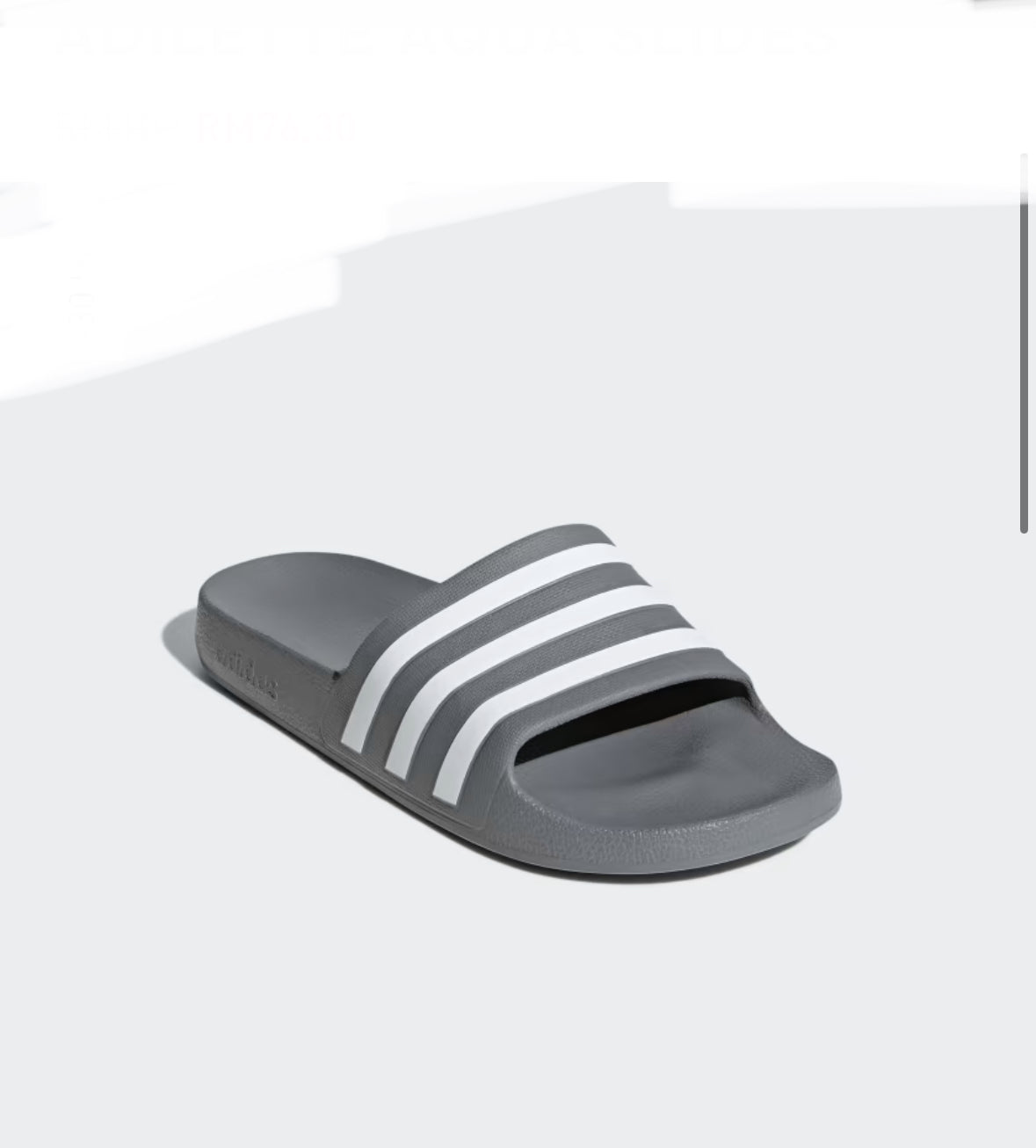 ADILETTE AQUA SLIDES -Grey -f35538