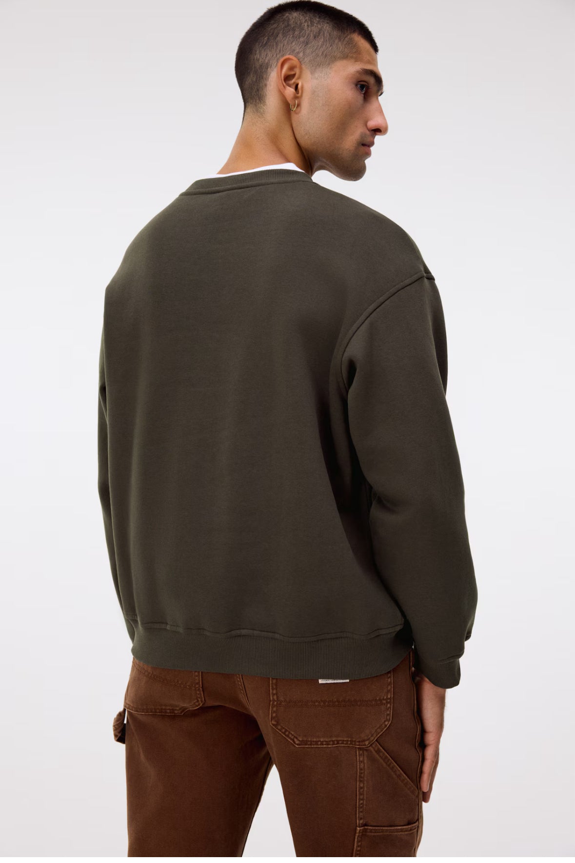 Loose fit sweat Green-1308076011