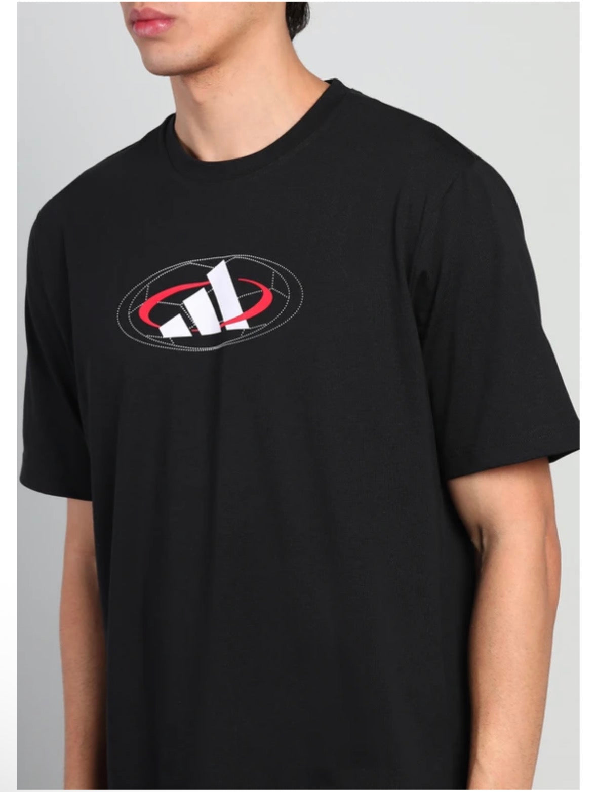 Men printed Round Neck Pure Cotton Black T-Shirt-Jl8836