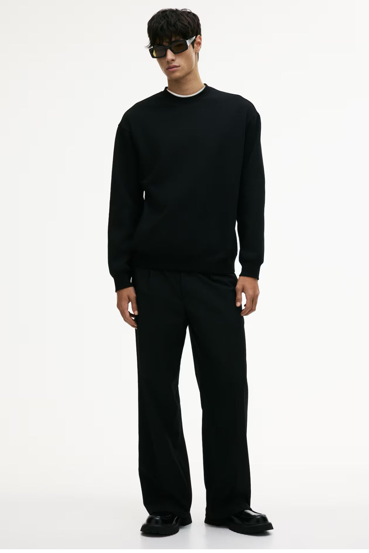 Loose Fit SweatShirt Black-1308076013/0970818001