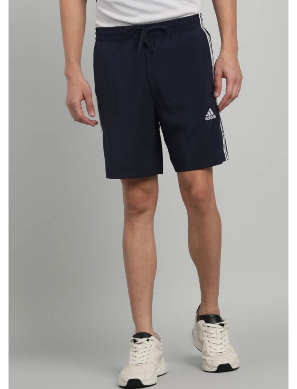 Adidas Solid Blue Shorts-Ic1485