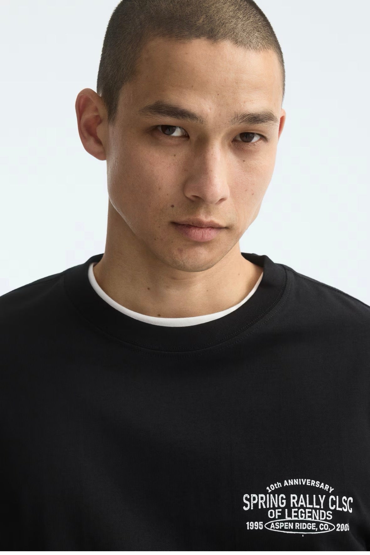 LOOSE FIT PRINTED Spring Rally T-SHIRT -Black-0967955204