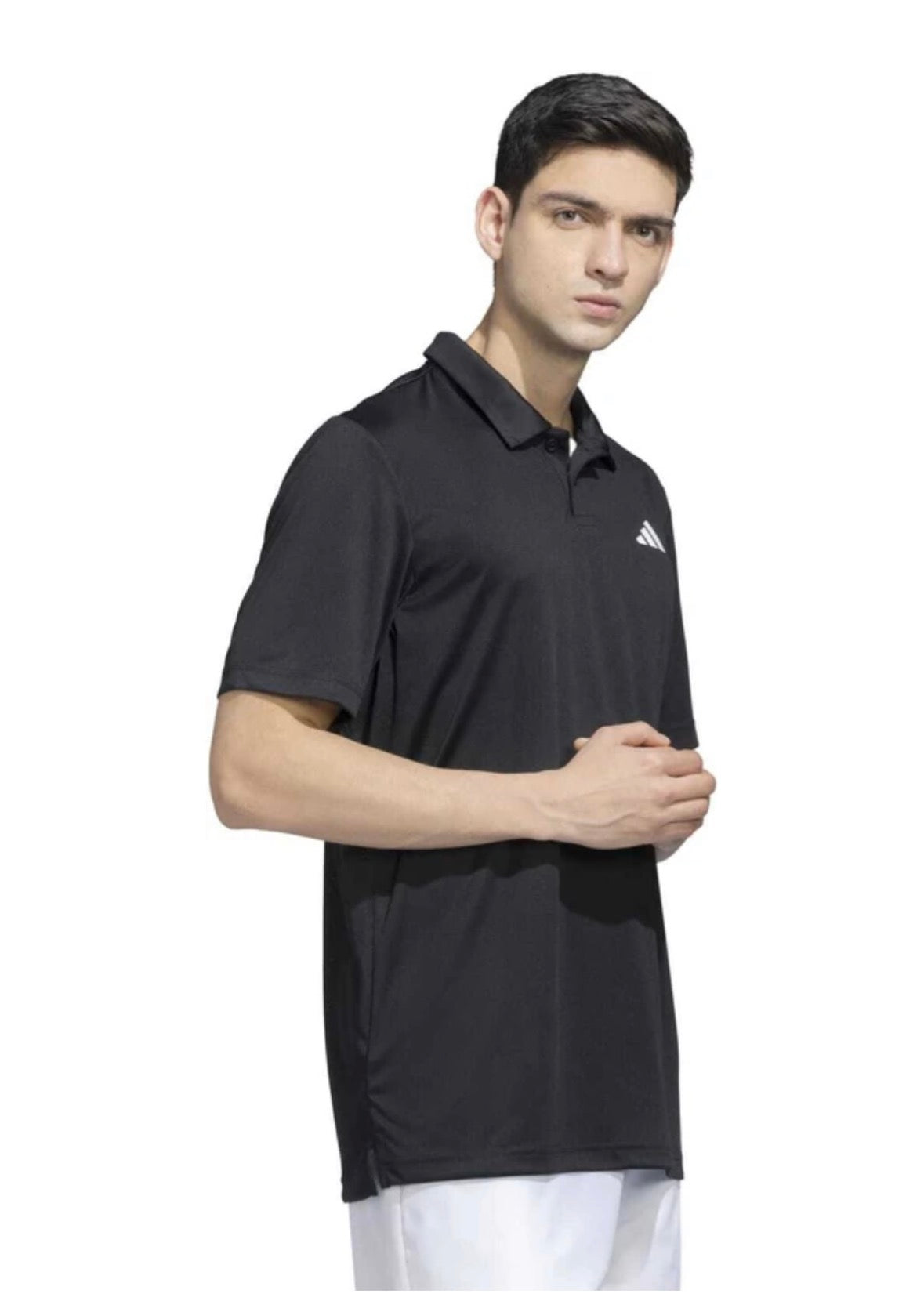 Adidas men Graphic Print Polo Neck Polyester Black-Jx3239
